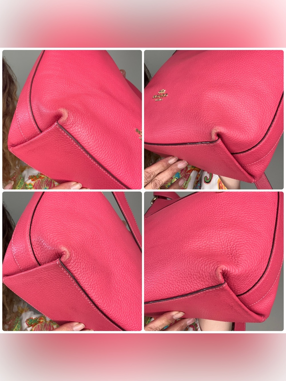 Coach Pink Slouchy Val Duffle Bag - Picture 12 of 14